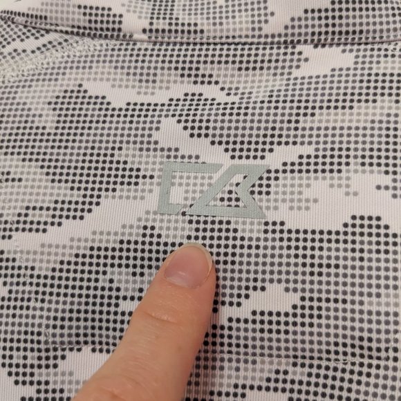 NEW TAGS ON Cutter & Buck Athletic 3/4 Zip in White Camo Sz S - Picture 2 of 9